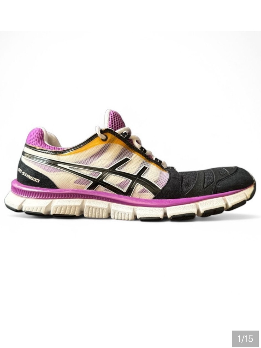 Asics Gel-Sting33 Multicolor Suede‎ Mesh Running Sneakers Size 8